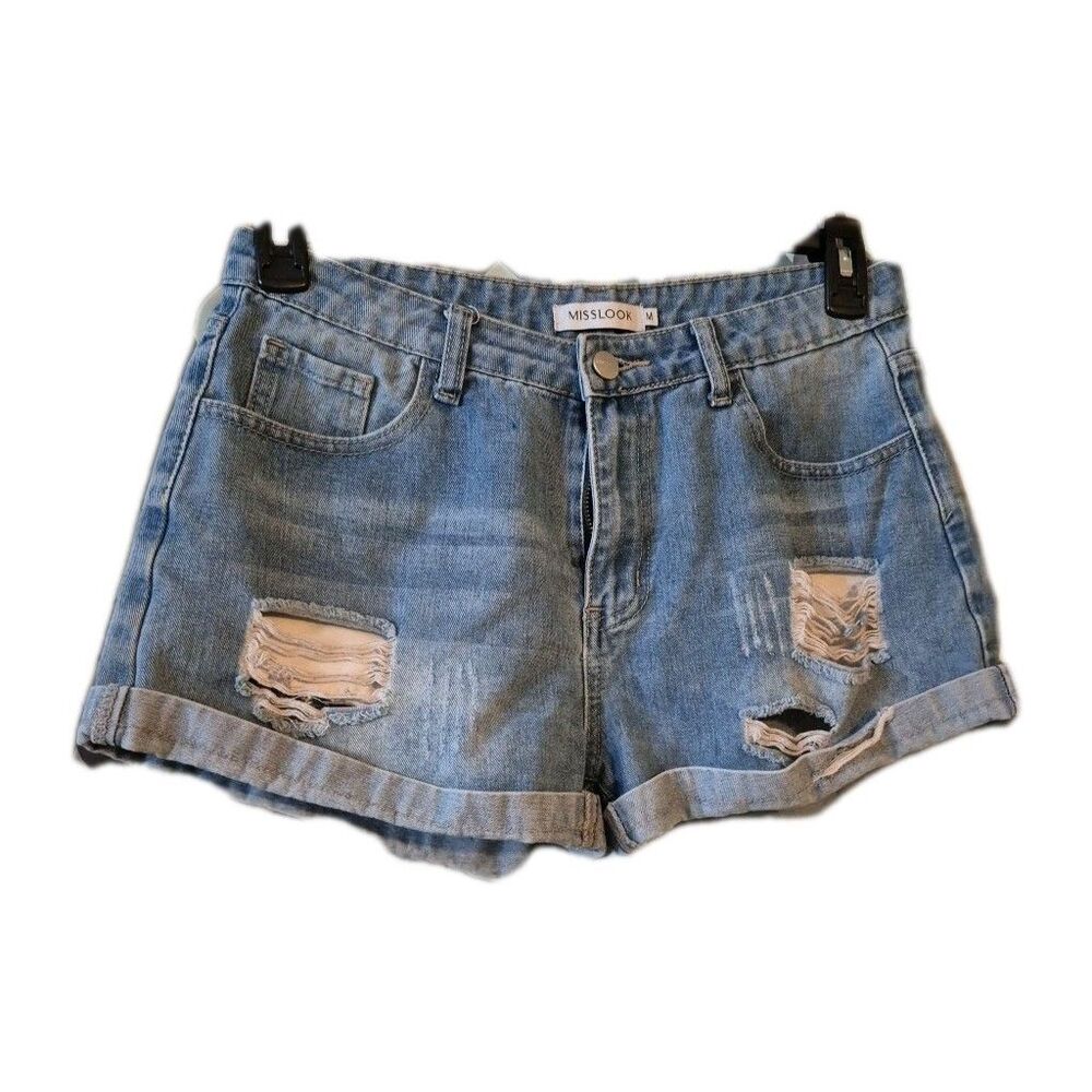 Thrashed Cut Off Deim Short Shorts Size 6 Worn Thin Distressed Faded